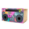 The Jam Master brings the beats of the street to your home. Designed to keep your cat entertained, this cat scratcher goes well in the homes of hip-hop lovers, urbanites, and all kitty lovers with an ear for music.